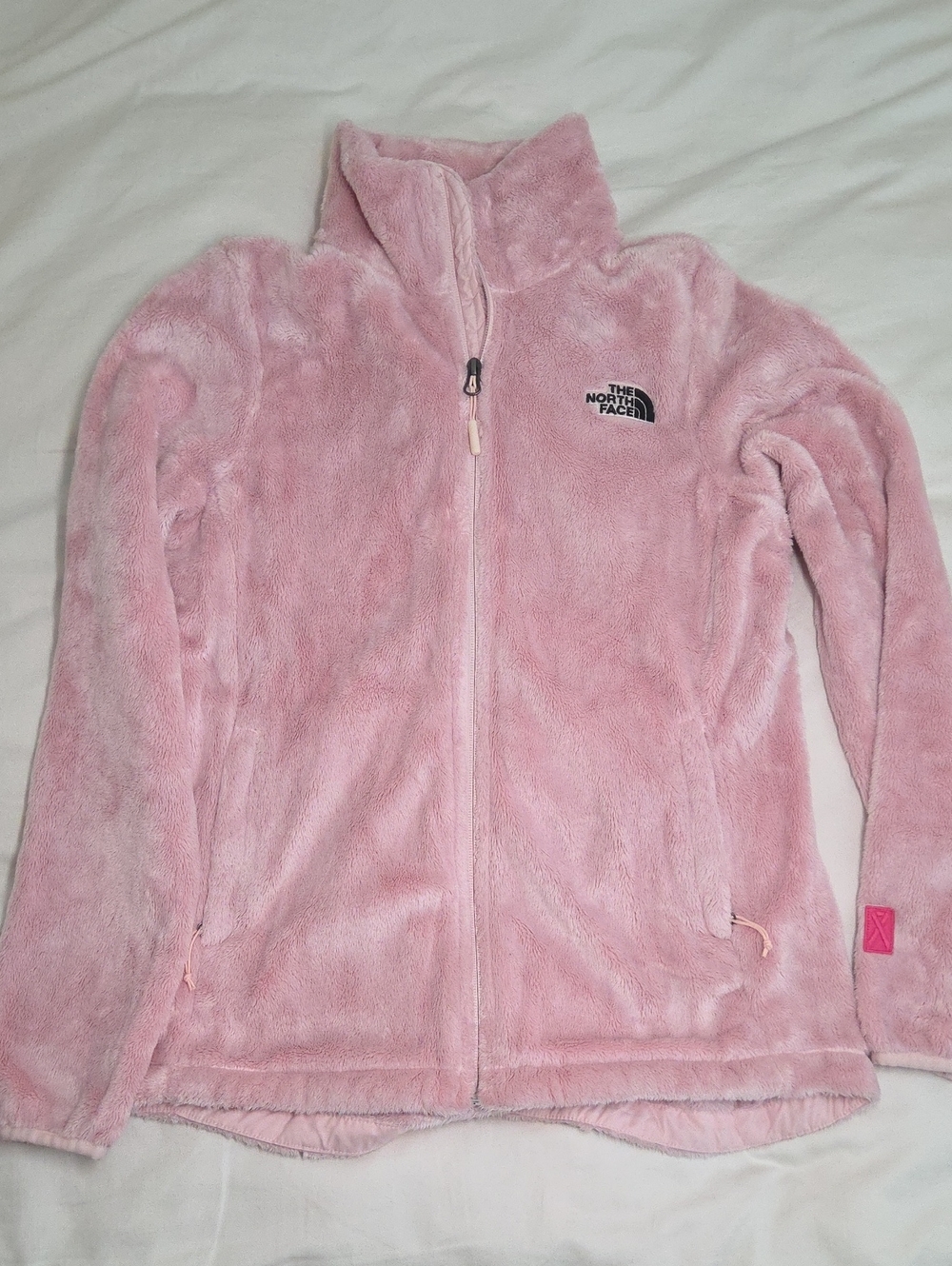 The North Face Womens Pink Plush Full-Zip Jacket